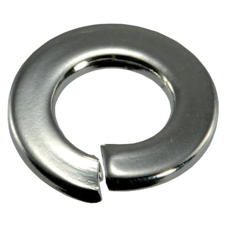 Midwest Fastener Split Lock Washer, For Screw Size #14 18-8 Stainless Steel, Polished Finish, 15 PK 33466